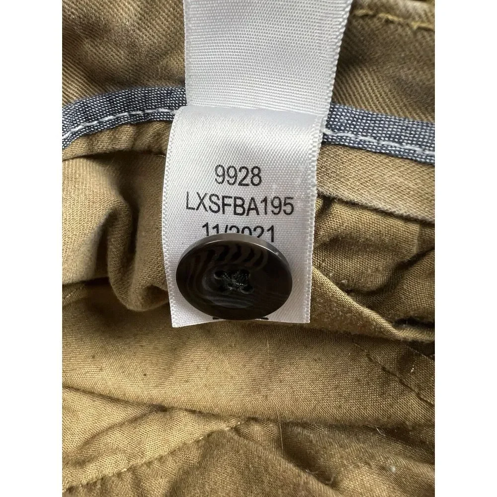 Aeropostale Pants Mens 27/28‎ Beige Skinny Cotton Blend Destroyed Knee Chino